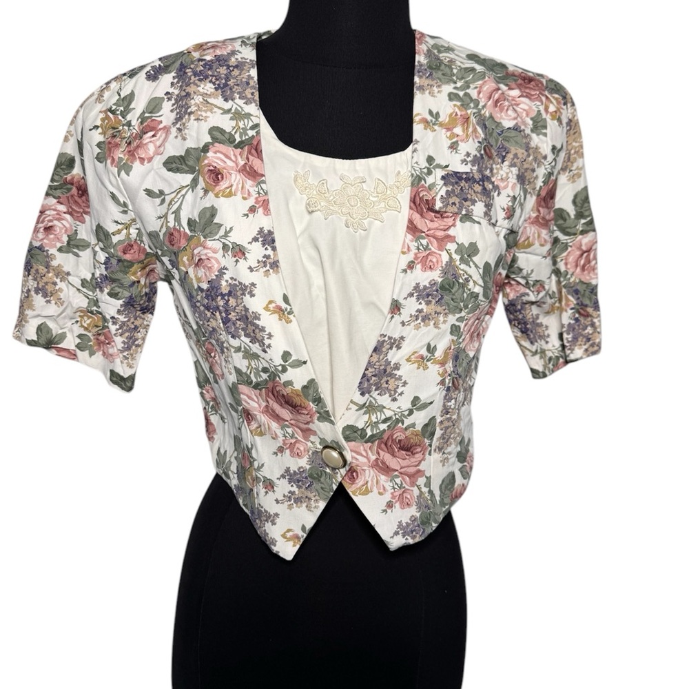 Vintage floral Women's Top